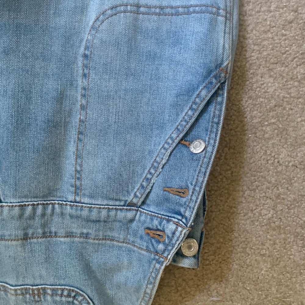 NWT Light Wash Straight Leg Denim Overalls - Picture 9 of 13